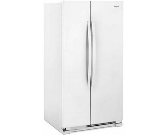 Whirlpool 33-Inch, 21.7 Cu. Ft. Freestanding Side-By-Side Refrigerator With Adaptive Defrost - WRS312SNHW