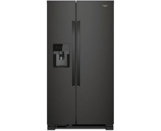 Whirlpool 33-Inch, 21.4 Cu. Ft. Side-By-Side Freestanding Refrigerator With Exterior Ice And Water Dispenser With Everydrop™ Water Filtration - WRS331SDHB