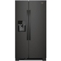 Whirlpool 33-Inch, 21.4 Cu. Ft. Side-By-Side Freestanding Refrigerator With Exterior Ice And Water Dispenser With Everydrop™ Water Filtration - WRS331SDHB