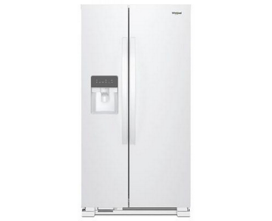 Whirlpool 33-Inch, 21.4 Cu. Ft. Side-By-Side Freestanding Refrigerator With Exterior Ice And Water Dispenser With Everydrop™ Water Filtration - WRS331SDHW