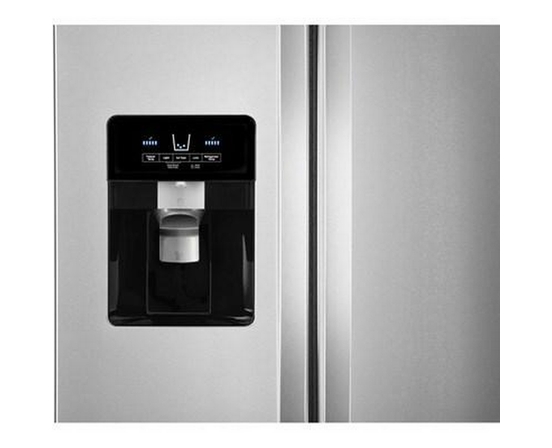 Whirlpool 36-Inch, 24.5 Cu. Ft. Freestanding Side-By-Side Refrigerator With Exterior Ice And Water Dispenser With Everydrop™ Water Filtration - WRS335SDHM