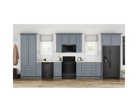 Whirlpool 36-Inch, 24.5 Cu. Ft. Freestanding Side-By-Side Refrigerator With Exterior Ice And Water Dispenser With Everydrop™ Water Filtration - WRS335SDHB