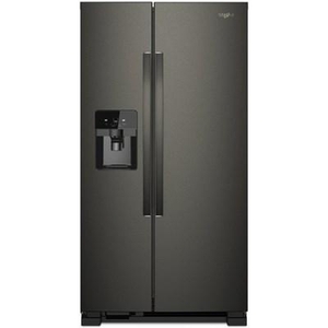 Whirlpool 36-Inch, 24.5 Cu. Ft. Side-By-Side Freestanding Refrigerator With Exterior Ice And Water Dispenser With Everydrop™ Water Filtration - WRS555SIHV