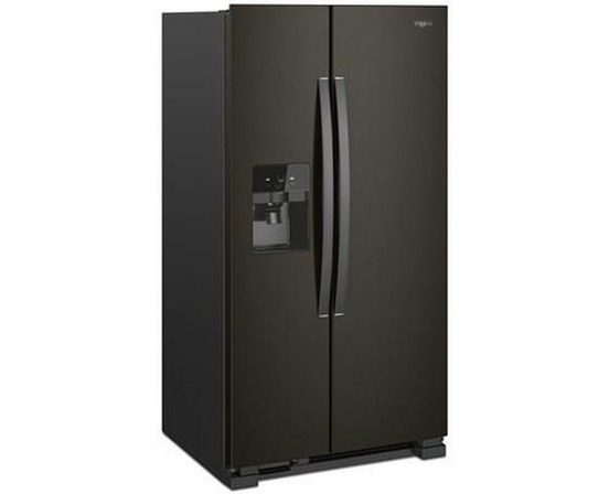 Whirlpool 36-Inch, 24.5 Cu. Ft. Side-By-Side Freestanding Refrigerator With Exterior Ice And Water Dispenser With Everydrop™ Water Filtration - WRS555SIHV