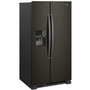 Whirlpool 36-Inch, 24.5 Cu. Ft. Side-By-Side Freestanding Refrigerator With Exterior Ice And Water Dispenser With Everydrop™ Water Filtration - WRS555SIHV