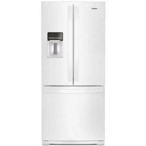 Whirlpool 30-Inch, 19.7 Cu.Ft. Freestanding French 3-Door Refrigerator With Exterior Water Dispenser With Everydrop® Filtration - WRF560SEHW