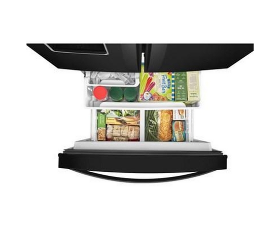 Whirlpool 30-Inch, 19.7 Cu.Ft. Freestanding French 3-Door Refrigerator With Exterior Water Dispenser With Everydrop® Filtration - WRF560SEHB