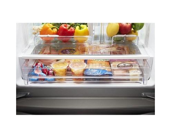 Whirlpool 30-Inch, 19.7 Cu.Ft. Freestanding French 3-Door Refrigerator With Exterior Water Dispenser With Everydrop® Filtration - WRF560SEHZ