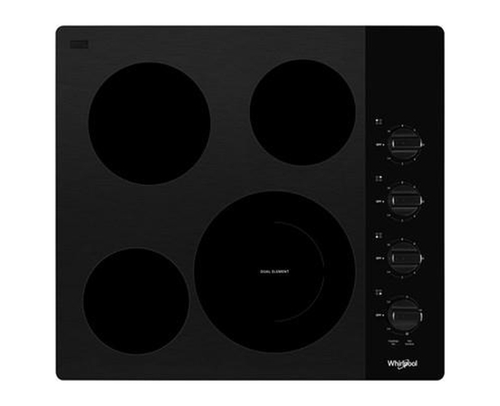 Whirlpool 24-Inch Built-In Electric Cooktop With Flexheat™ Element - WCE55US4HB
