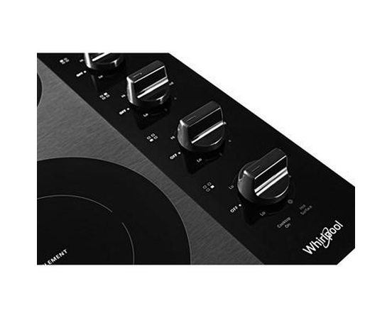 Whirlpool 24-Inch Built-In Electric Cooktop With Flexheat™ Element - WCE55US4HB
