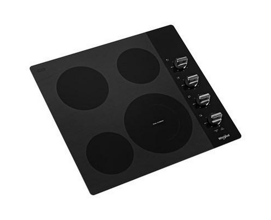 Whirlpool 24-Inch Built-In Electric Cooktop With Flexheat™ Element - WCE55US4HB