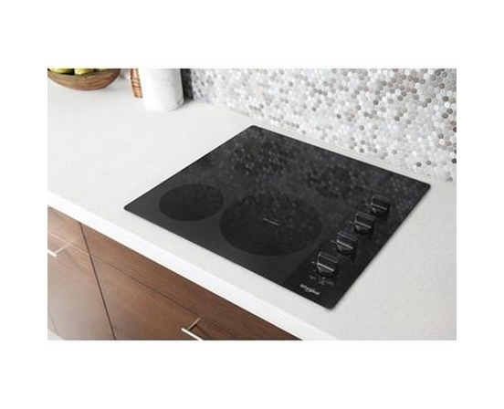 Whirlpool 24-Inch Built-In Electric Cooktop With Flexheat™ Element - WCE55US4HB