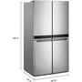 Whirlpool 36-Inch, 19.4 Cu.Ft. Counter-Depth French 4-Door Refrigerator - WRQA59CNKZ