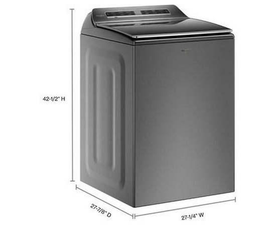 Whirlpool® 6.0 - 6.1 cu. ft. I.E.C. Top Load Washer with 2 in 1 Removable Agitator - WTW8127LC