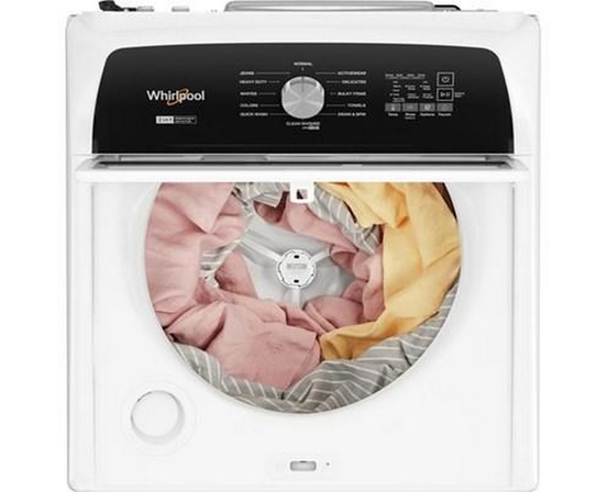 Whirlpool® 5.4 - 5.5 Cu. Ft. I.E.C. Capacity Top Load Washer with Removable Agitator - WTW5057LW