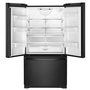 Whirlpool 33-Inch, 22.1 Cu. Ft. Freestanding French 3-Door Refrigerator With Factory Installed Ice Maker - WRFF5333PB