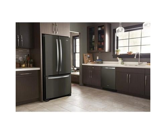 Whirlpool 33-Inch, 22.1 Cu. Ft. Freestanding French 3-Door Refrigerator With Factory Installed Ice Maker - WRFF5333PV