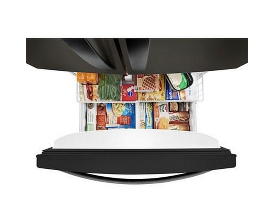 Whirlpool 33-Inch, 22.1 Cu. Ft. Freestanding French 3-Door Refrigerator With Factory Installed Ice Maker - WRFF5333PV