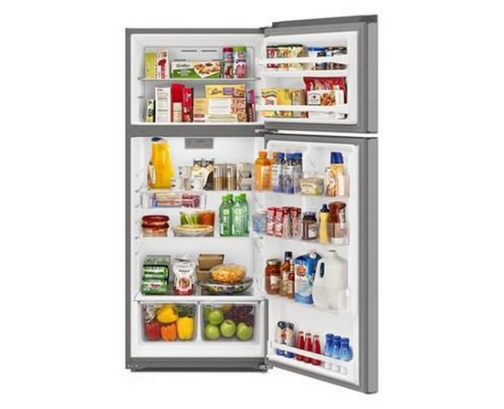 Whirlpool 28-Inch, 16.6 Cu. Ft. Freestanding Top Freezer Refrigerator - WRTX5028PM