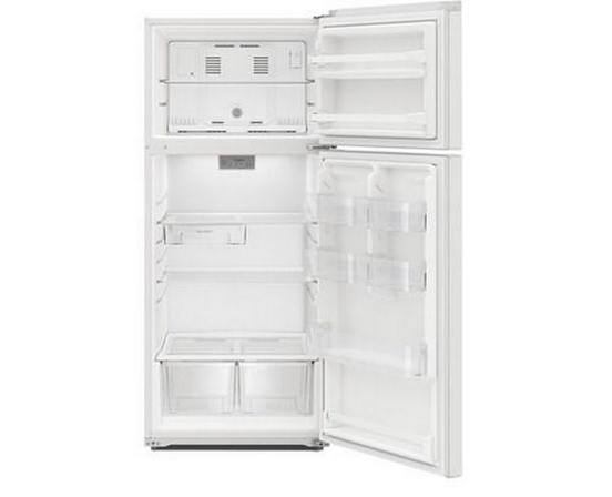 Whirlpool 28-Inch, 16.6 Cu. Ft. Freestanding Top Freezer Refrigerator - WRTX5028PW