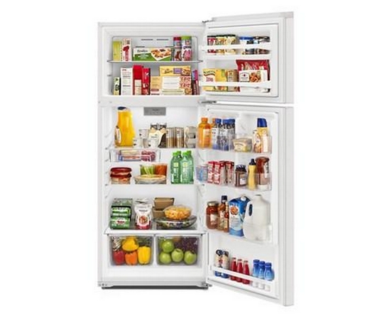 Whirlpool 28-Inch Freestanding Top Freezer Refrigerator - WRTX5328PW