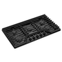 Whirlpool 36-Inch Built-In Gas Cooktop With Ez-2-Lift™ Hinged Cast-Iron Grates - WCGK5036PB