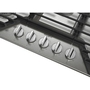 Whirlpool 36-Inch Built-In Gas Cooktop With Ez-2-Lift™ Hinged Cast-Iron Grates - WCGK5036PS