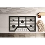 Whirlpool 36-Inch Built-In Gas Cooktop With Ez-2-Lift™ Hinged Cast-Iron Grates - WCGK5036PS