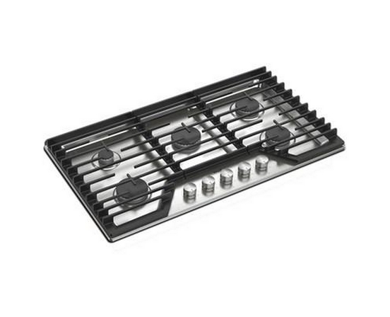 Whirlpool 36-Inch Built-In Gas Cooktop With Ez-2-Lift™ Hinged Cast-Iron Grates - WCGK7036PS