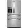 Whirlpool 36-Inch, 26.2 Cu. Ft. French 4-Door Refrigerator With External Water And Ice Dispensing System - WRMF7736PZ