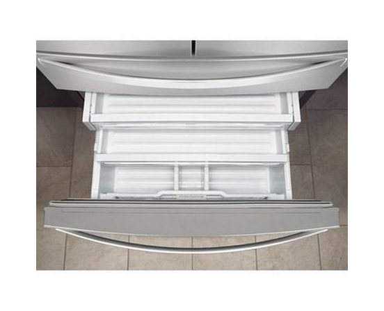 Whirlpool 36-Inch, 26.2 Cu. Ft. French 4-Door Refrigerator With External Water And Ice Dispensing System - WRMF7736PZ