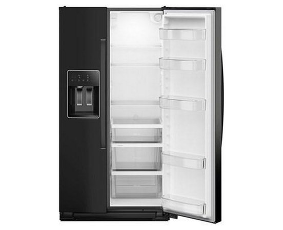 Whirlpool 36-Inch, 21 Cu. Ft. Side-By-Side Refrigerator With Water And Ice Dispenser - WRSC5536RB