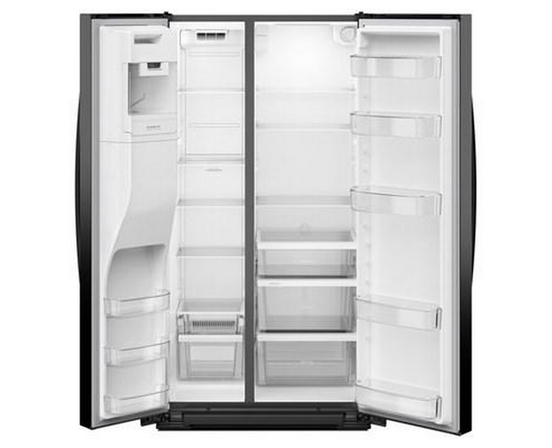 Whirlpool 36-Inch, 21 Cu. Ft. Side-By-Side Refrigerator With Water And Ice Dispenser - WRSC5536RV