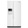 Whirlpool 36-Inch, 21 Cu. Ft. Side-By-Side Refrigerator With Water And Ice Dispenser - WRSC5536RW