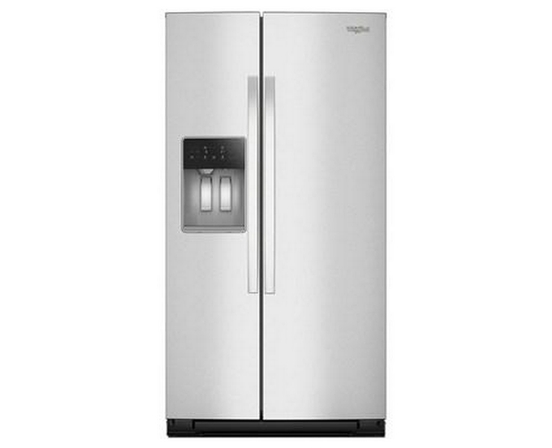 Whirlpool 36-Inch, 21 Cu. Ft. Side-By-Side Refrigerator With Water And Ice Dispenser - WRSC5536RZ