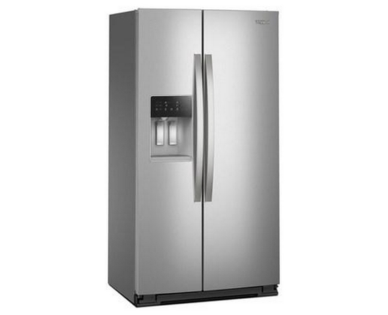 Whirlpool 36-Inch, 21 Cu. Ft. Side-By-Side Refrigerator With Water And Ice Dispenser - WRSC5536RZ