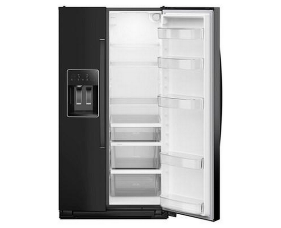 Whirlpool 36-Inch, 28 Cu. Ft. Side-By-Side Refrigerator With Water And Ice Dispenser - WRSF5536RB