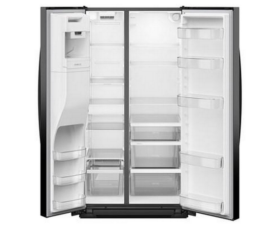Whirlpool 36-Inch, 28 Cu. Ft. Side-By-Side Refrigerator With Water And Ice Dispenser - WRSF5536RV