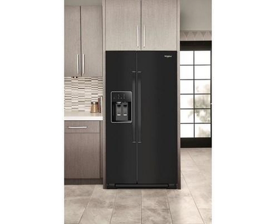 Whirlpool 36-Inch, 28 Cu. Ft. Side-By-Side Refrigerator With Water And Ice Dispenser - WRSF5536RV