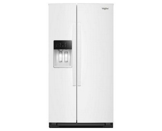 Whirlpool 36-Inch, 28 Cu. Ft. Side-By-Side Refrigerator With Water And Ice Dispenser - WRSF5536RW