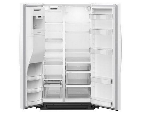Whirlpool 36-Inch, 28 Cu. Ft. Side-By-Side Refrigerator With Water And Ice Dispenser - WRSF5536RW