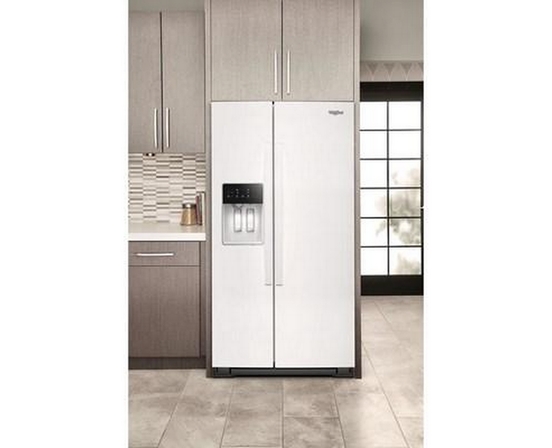 Whirlpool 36-Inch, 28 Cu. Ft. Side-By-Side Refrigerator With Water And Ice Dispenser - WRSF5536RW