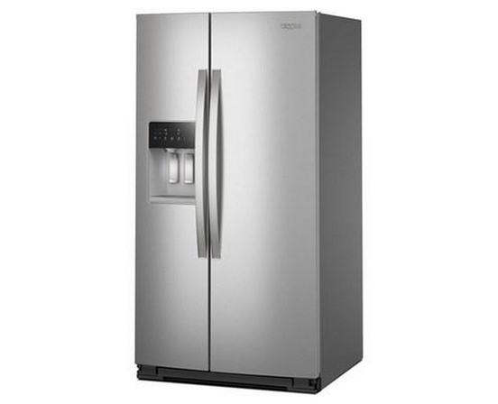 Whirlpool 36-Inch, 28 Cu. Ft. Side-By-Side Refrigerator With Water And Ice Dispenser - WRSF5536RZ