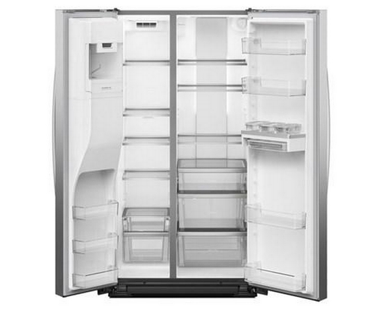 Whirlpool 36-Inch Side-By-Side Refrigerator With Water And Ice Dispenser - WRSC6536RZ