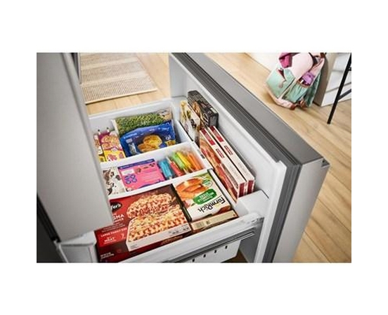 Whirlpool 36-Inch, 31 Cu. Ft. Freestanding French 3- Door Refrigerator With Internal Water Dispenser - WRFF3336SZ