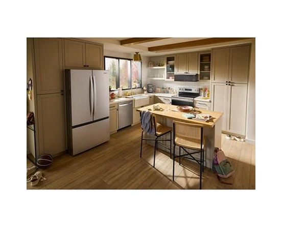 Whirlpool 36-Inch, 31 Cu. Ft. Freestanding French 3- Door Refrigerator With Internal Water Dispenser - WRFF3336SZ