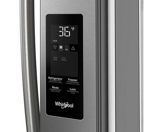 Whirlpool 36-Inch, 31 Cu. Ft. Freestanding French 3- Door Refrigerator With Internal Water Dispenser - WRFF3336SZ