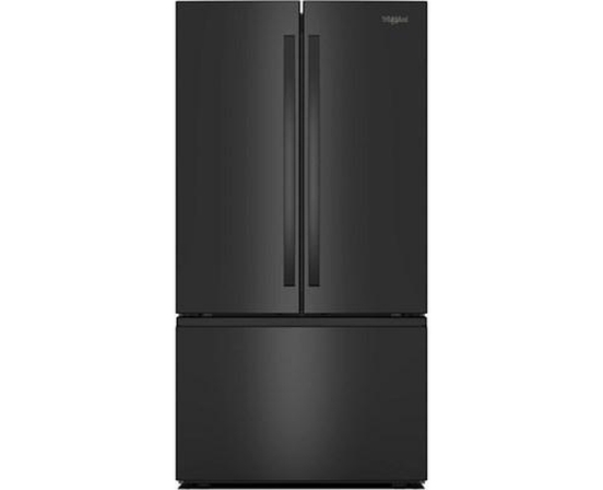 Whirlpool 36-Inch, 31 Cu. Ft. Freestanding French 3- Door Refrigerator With Internal Water Dispenser - WRFF3336SB