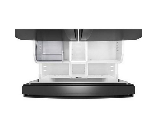 Whirlpool 36-Inch, 31 Cu. Ft. Freestanding French 3- Door Refrigerator With Internal Water Dispenser - WRFF3336SB