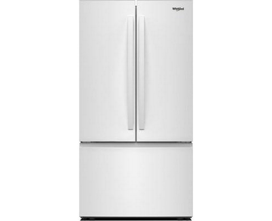 Whirlpool 36-Inch, 31 Cu. Ft. Freestanding French 3- Door Refrigerator With Internal Water Dispenser - WRFF3336SW